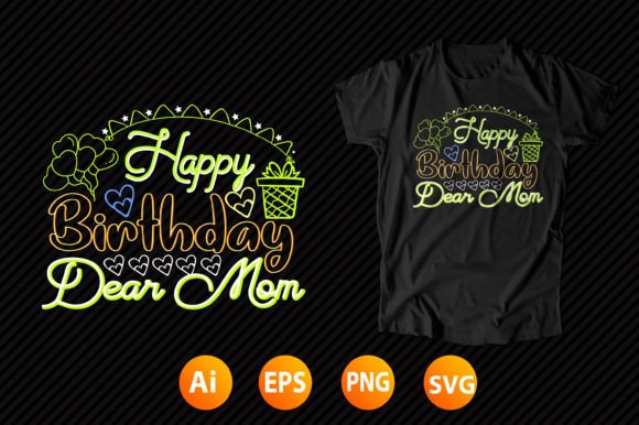 Birthday T-shirt Design 5 Graphics for T-Shirt Designs