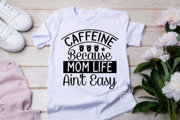 Caffeine Mom Life SVG for Crafts & Graphics