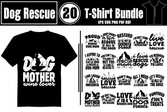 Dog Rescue Graphics for T-Shirt Designs