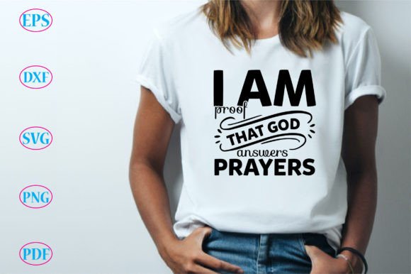 God Answers Prayers Graphics for T-Shirt Designs