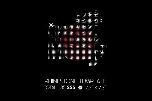 Music Mom Rhinestone Template: Crafts & Rhinestones