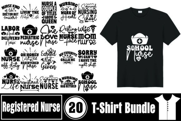 Nurse Bundle Graphics for T-Shirt Designs