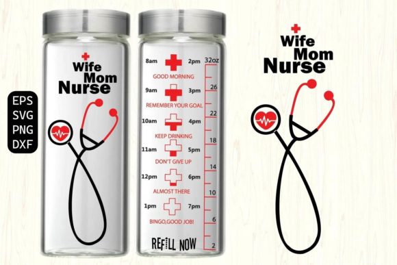 Wife Mom Nurse SVG: Graphics for Crafts
